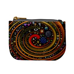 Swirl Vortex Emoji Cyclone Motion Art Mini Coin Purse by Paksenen