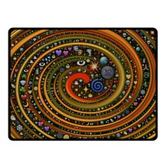 Swirl Vortex Emoji Cyclone Motion Art Fleece Blanket (small) by Paksenen