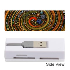 Swirl Vortex Emoji Cyclone Motion Art Memory Card Reader (stick) by Paksenen