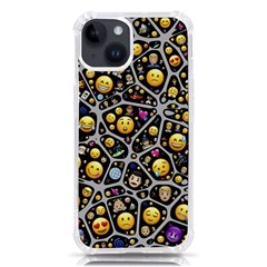 Mental Emojis Emoticons Icons Iphone 14 Tpu Uv Print Case by Paksenen