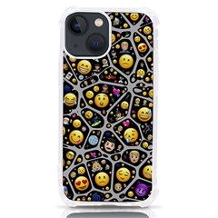 Mental Emojis Emoticons Icons Iphone 13 Mini Tpu Uv Print Case by Paksenen