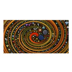 Swirl Vortex Emoji Cyclone Motion Art Satin Shawl 45  X 80  by Paksenen