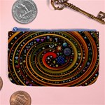 Swirl Vortex Emoji Cyclone Motion Art Large Coin Purse Front