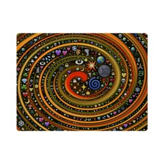 Swirl Vortex Emoji Cyclone Motion Art Premium Plush Fleece Blanket (mini) by Paksenen