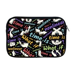 Time Nonlinear Curved Linear Apple Macbook Pro 17  Zipper Case by Paksenen