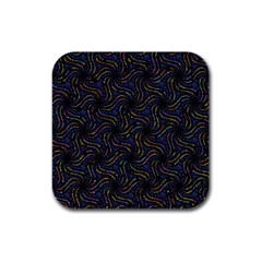 Do Be Action Stillness Doing Rubber Square Coaster (4 Pack) by Paksenen