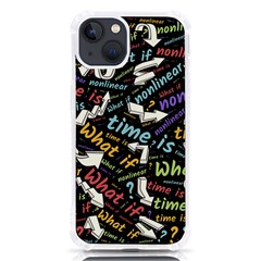 Time Nonlinear Curved Linear Iphone 13 Tpu Uv Print Case by Paksenen