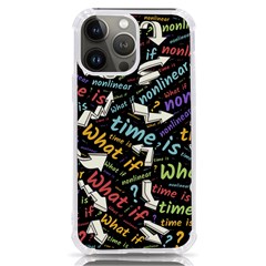 Time Nonlinear Curved Linear Iphone 13 Pro Max Tpu Uv Print Case by Paksenen