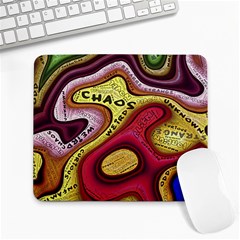 Chaos Unknown Unfamiliar Strange Large Mousepad by Paksenen