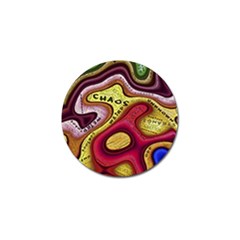 Chaos Unknown Unfamiliar Strange Golf Ball Marker by Paksenen