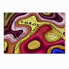 Chaos Unknown Unfamiliar Strange Postcard 4 x 6  (pkg Of 10) by Paksenen