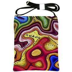 Chaos Unknown Unfamiliar Strange Shoulder Sling Bag by Paksenen