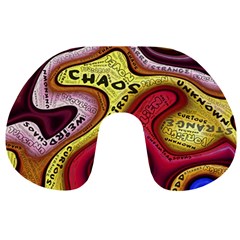 Chaos Unknown Unfamiliar Strange Travel Neck Pillow by Paksenen