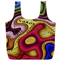 Chaos Unknown Unfamiliar Strange Full Print Recycle Bag (xl) by Paksenen