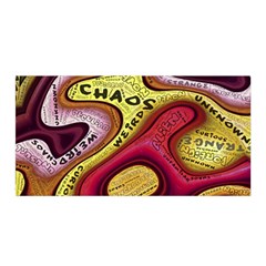 Chaos Unknown Unfamiliar Strange Satin Wrap 35  X 70  by Paksenen