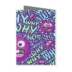 Why Not Question Reason Mini Greeting Cards (pkg Of 8) by Paksenen