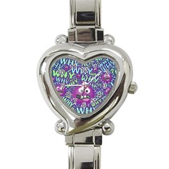 Why Not Question Reason Heart Italian Charm Watch by Paksenen