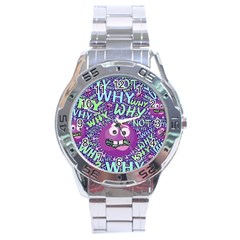 Why Not Question Reason Stainless Steel Analogue Watch