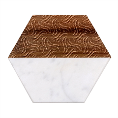 Do Be Action Stillness Doing Marble Wood Coaster (hexagon)  by Paksenen