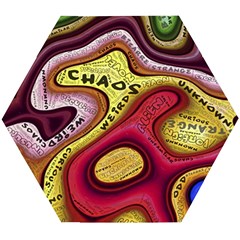 Chaos Unknown Unfamiliar Strange Wooden Puzzle Hexagon by Paksenen