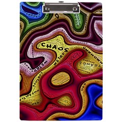 Chaos Unknown Unfamiliar Strange A4 Acrylic Clipboard by Paksenen