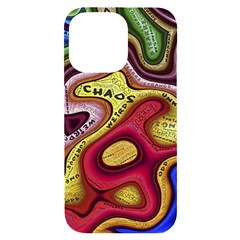 Chaos Unknown Unfamiliar Strange Iphone 14 Pro Max Black Uv Print Case by Paksenen