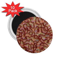 Mind Brain Thought Mental 2 25  Magnets (10 Pack)  by Paksenen