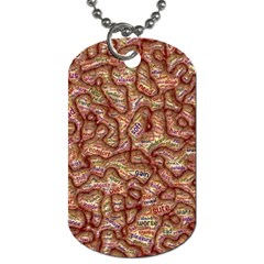 Mind Brain Thought Mental Dog Tag (one Side) by Paksenen