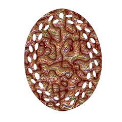 Mind Brain Thought Mental Ornament (oval Filigree) by Paksenen