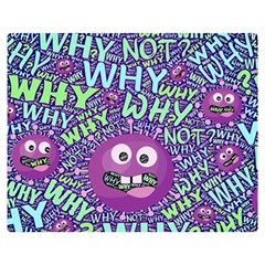 Why Not Question Reason Premium Plush Fleece Blanket (medium) by Paksenen