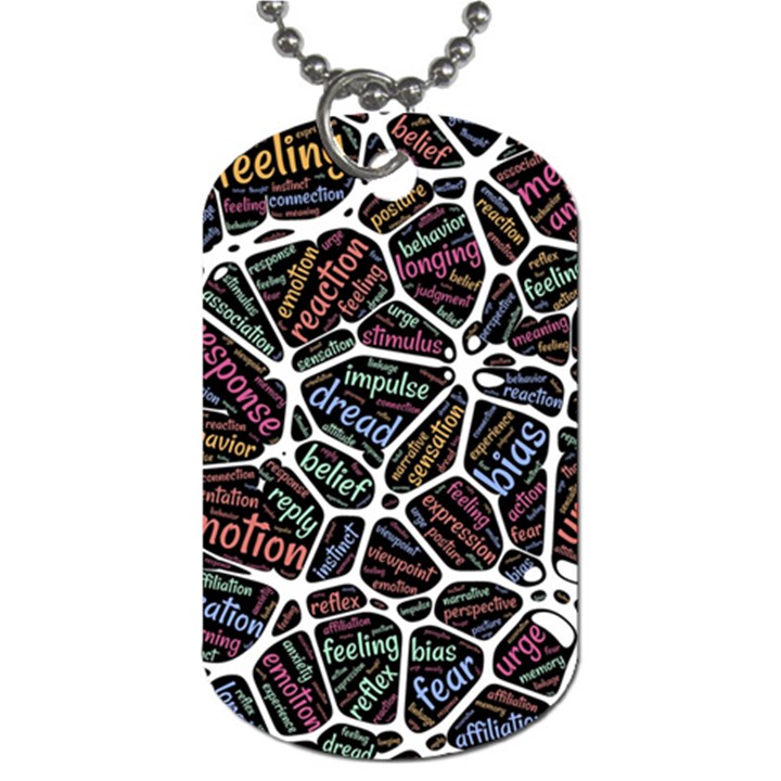 Mental Human Experience Mindset Dog Tag (Two Sides)