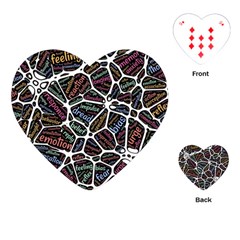 Mental Human Experience Mindset Playing Cards Single Design (heart)