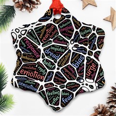 Mental Human Experience Mindset Ornament (snowflake) by Paksenen