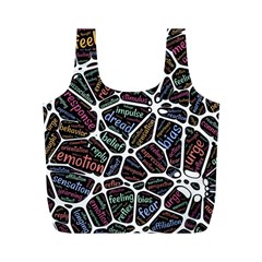 Mental Human Experience Mindset Full Print Recycle Bag (m) by Paksenen