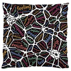 Mental Human Experience Mindset Large Premium Plush Fleece Cushion Case (two Sides)