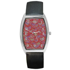 Love Hearts Valentines Connection Barrel Style Metal Watch