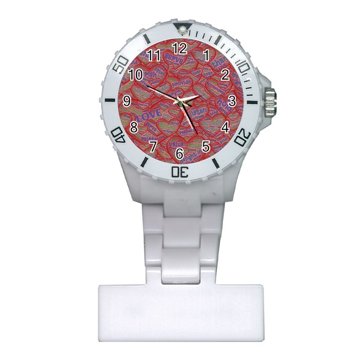 Love Hearts Valentines Connection Plastic Nurses Watch