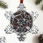 Mental Human Experience Mindset Metal Small Snowflake Ornament Front