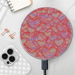 Love Hearts Valentines Connection Wireless Fast Charger(white)