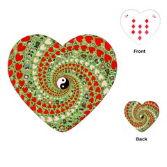 Love Avatars Characters Roles Yin Yang Playing Cards Single Design (heart) by Paksenen