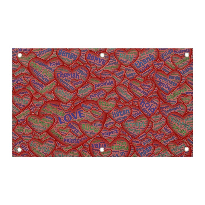 Love Hearts Valentines Connection Banner and Sign 5  x 3 