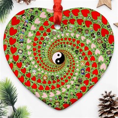 Love Avatars Characters Roles Yin Yang Heart Ornament (two Sides)