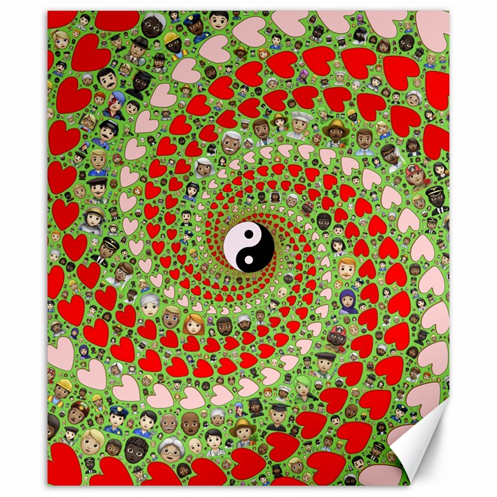 Love Avatars Characters Roles Yin Yang Canvas 20  x 24 