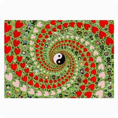 Love Avatars Characters Roles Yin Yang Large Glasses Cloth (2 Sides) by Paksenen