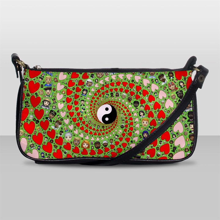 Love Avatars Characters Roles Yin Yang Shoulder Clutch Bag