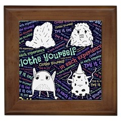 Experience Feeling Clothing Self Framed Tile by Paksenen