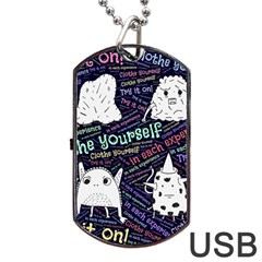 Experience Feeling Clothing Self Dog Tag Usb Flash (one Side) by Paksenen