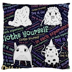 Experience Feeling Clothing Self Large Cushion Case (two Sides) by Paksenen