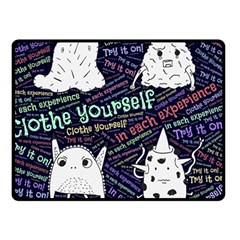 Experience Feeling Clothing Self Two Sides Fleece Blanket (small) by Paksenen