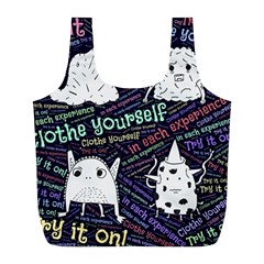 Experience Feeling Clothing Self Full Print Recycle Bag (l) by Paksenen